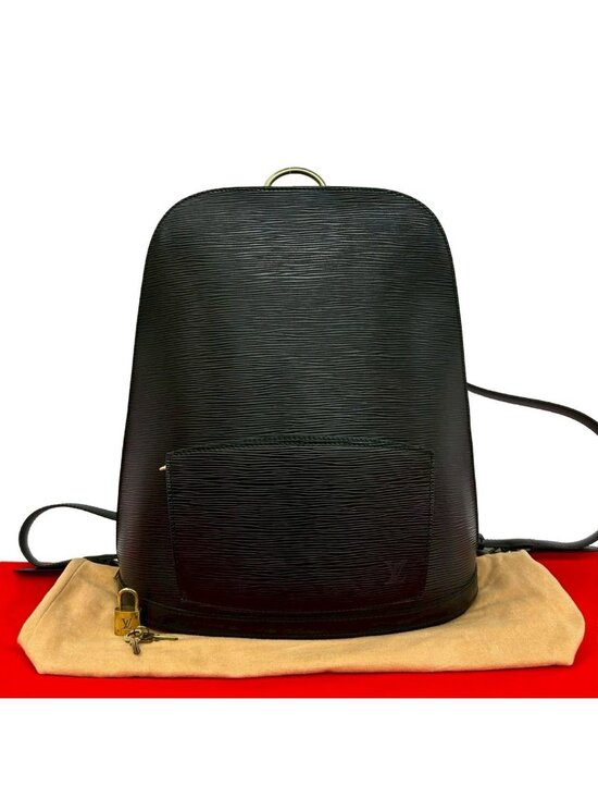 Louis Vuitton with Key Vintage Gobelin Epi Leather Backpack Noir main image 6